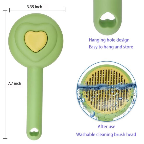 Pet Beauty Hair Removal Comb Cat Brush - One Click Release Care Cat Comb Dog Hair Removal Brush - Image 10