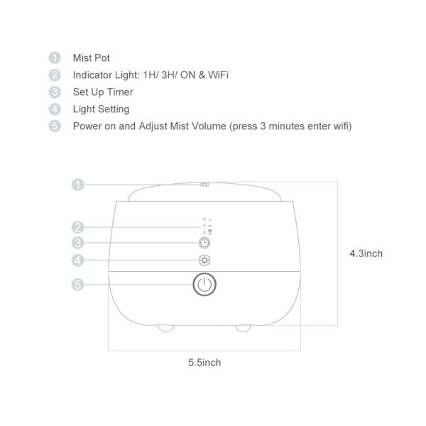 Intelligent WIFI Aromatherapy Machine Control Atmosphere - Image 6