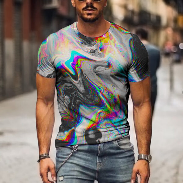 Men 3D Graphic Casual T-shirt - Image 10