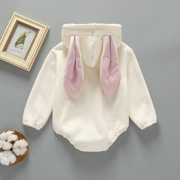 Winter Newborn Clothes Thickened Hooded Jumpsuit - Image 5