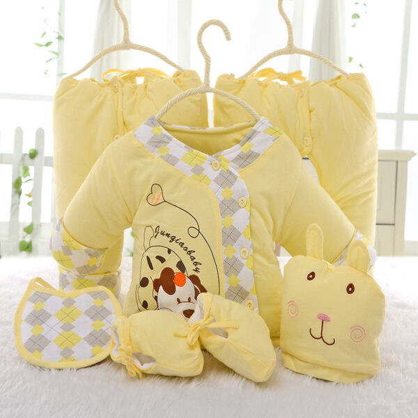 Baby cotton six piece dog models newborn infant newborn BD201 winter cotton padded jacket - Image 4