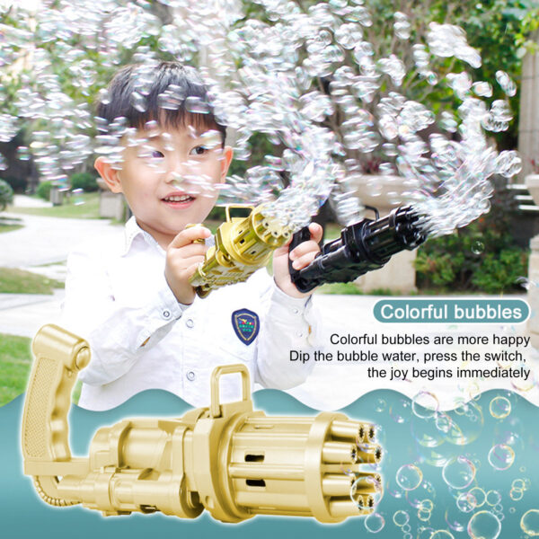 Kids Toy Bath Toys Bubble Gum Machine Toys For Kids Plastic Machine Gun Toy - Image 4