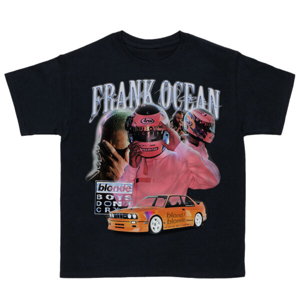 Frank Ocean Fahai Hip-Hop Portrait Vintage Short-Sleeved T-Shirt Rap Street Hiphop - Image 4