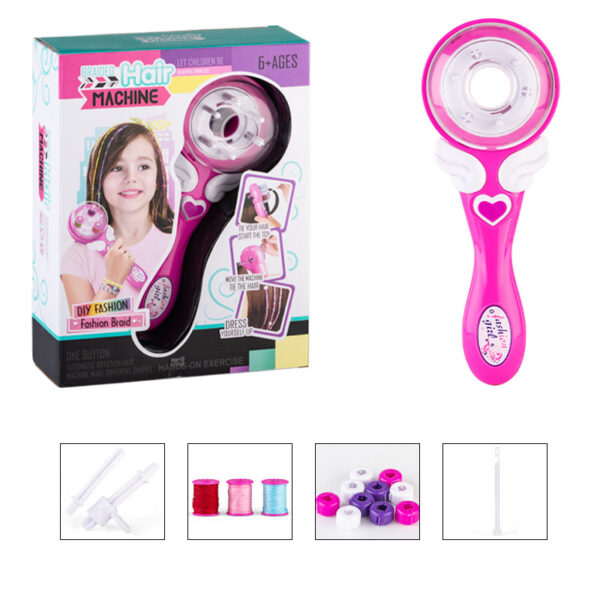 Girls Electric Automatic Hair Braid DIY Stylish Braiding Hairstyle Tool Twist Braider Machine Weave Roller Pretend Kids Toys - Image 7