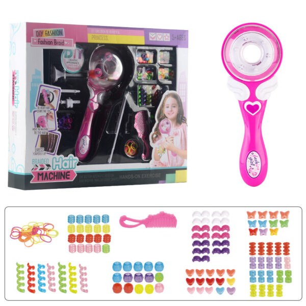 Girls Electric Automatic Hair Braid DIY Stylish Braiding Hairstyle Tool Twist Braider Machine Weave Roller Pretend Kids Toys - Image 4