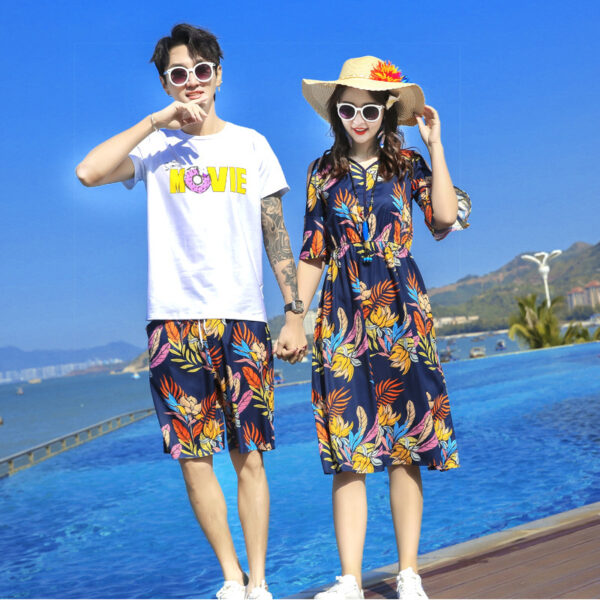 Summer Family Matching Outfit Mother and Daughter Dresses Daddy and Son T-shirt Short Pants Family look Clothes Set - Image 5