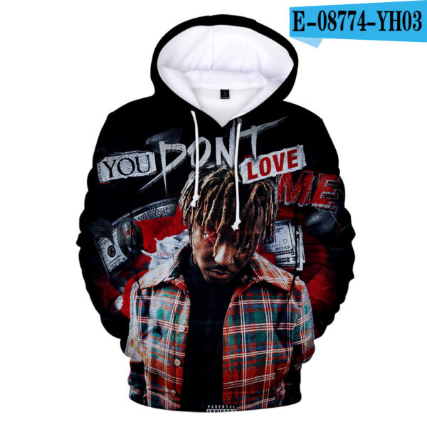 Hip-hop singer Juice Wrld 3D Hoodie - Image 10