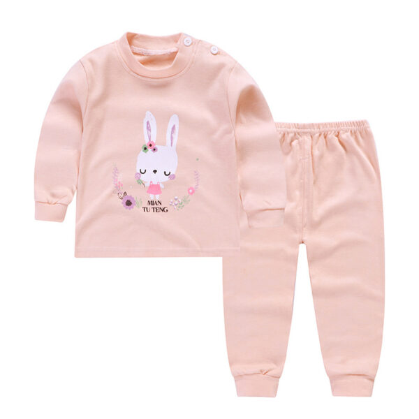 Autumn And Winter Pajamas, Baby Autumn Clothes, Long Trousers, Girls' Home Clothes, Long Sleeves - Image 4