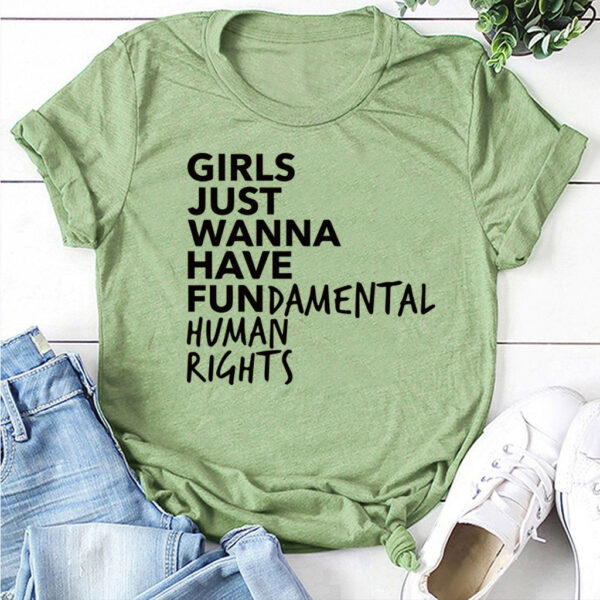 girls Just wanna have fundamental T shirt