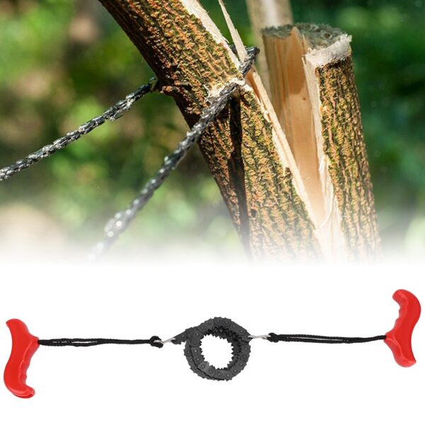 Outdoor Survival Pocket Chain Saw Hand Chainsaw Gear for Camping Hiking Hunting - Image 2