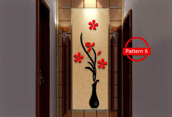 Creative vase acrylic 3D wall sticker - Image 2