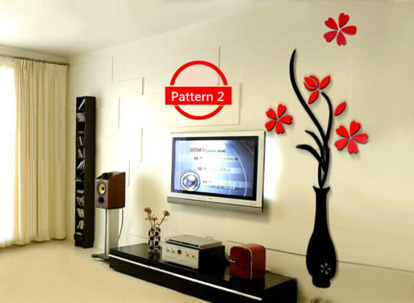 Creative vase acrylic 3D wall sticker - Image 3