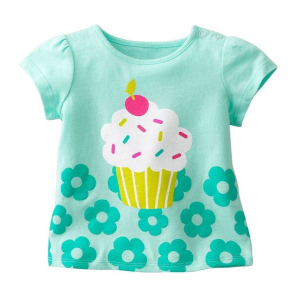 Children's Simple T-shirt Girls Short-sleeved Baby - Image 9