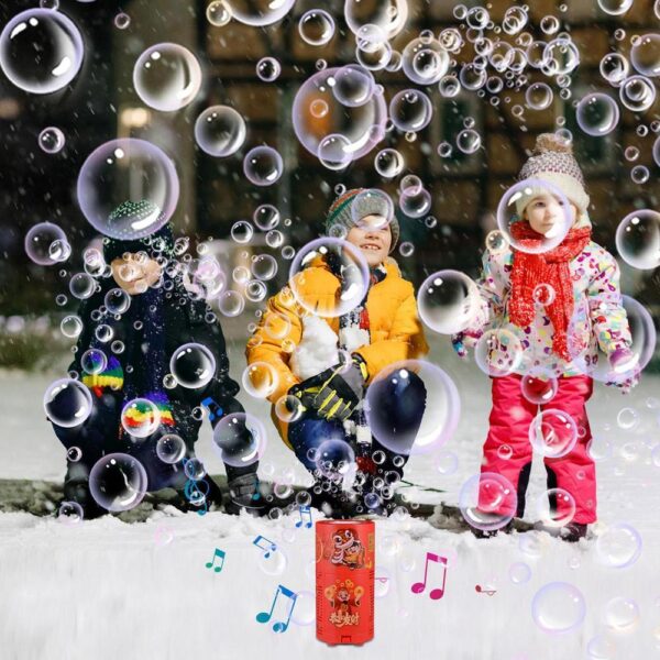 Automatic Fireworks Bubble Machine With Lights Sounds For Kids Outdoor Toys Pro Party Festival Celebrate Bubble Machines - Image 4