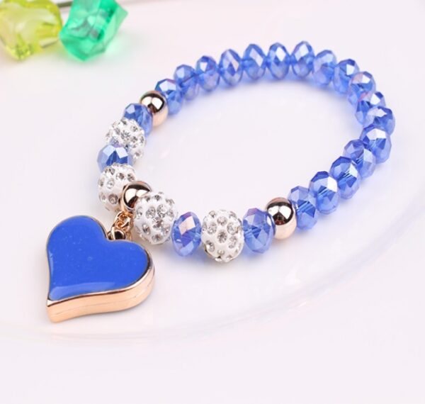 Elastic Crystal  Bracelet & Bangle Heart Bracelets - Image 4