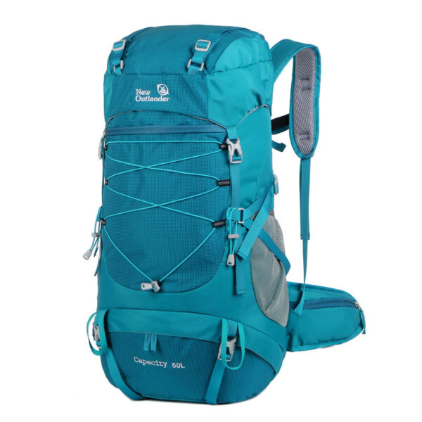 Outdoor Mountaineering Bag 50L Large Capacity Nylon Travel Camping Hiking Mountaineering Backpack - Image 2