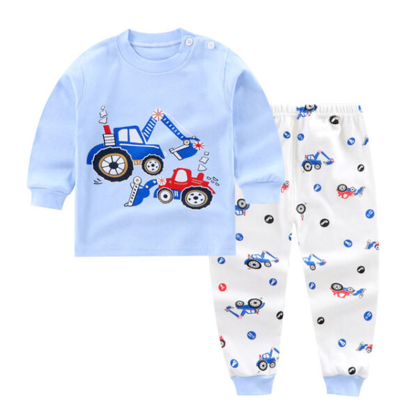 Autumn And Winter Pajamas, Baby Autumn Clothes, Long Trousers, Girls' Home Clothes, Long Sleeves - Image 2