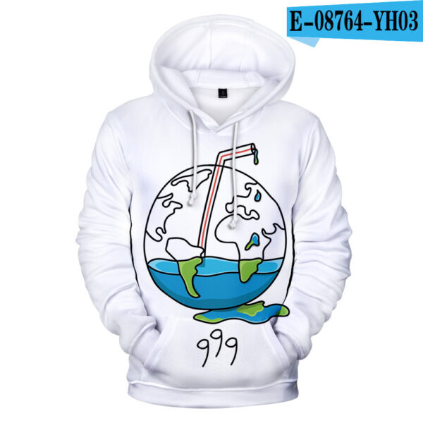 Hip-hop singer Juice Wrld 3D Hoodie - Image 8