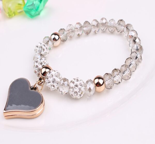 Elastic Crystal  Bracelet & Bangle Heart Bracelets - Image 2