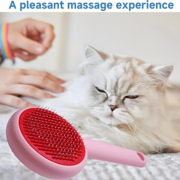 Pet Beauty Hair Removal Comb Cat Brush - One Click Release Care Cat Comb Dog Hair Removal Brush - Image 7