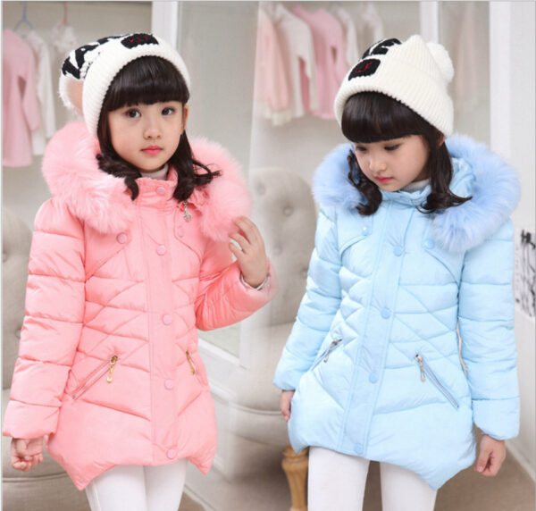 Girls Padded Cotton Clothes Thick Warm Cotton-padded Jacket - Image 3