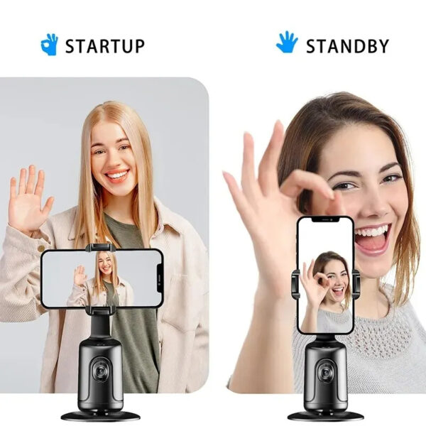 AI-Powered 360° Auto Face Tracking Gimbal – Smart Stabilizer Tripod for Smartphone Video, Vlogs, and Live Streaming - Image 8