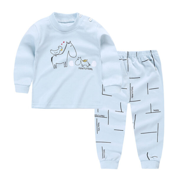 Autumn And Winter Pajamas, Baby Autumn Clothes, Long Trousers, Girls' Home Clothes, Long Sleeves - Image 8