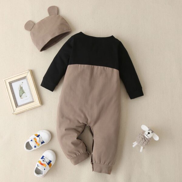 Newborn Cotton Long-sleeved One-piece Romper - Image 4