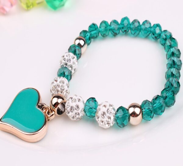 Elastic Crystal  Bracelet & Bangle Heart Bracelets - Image 8