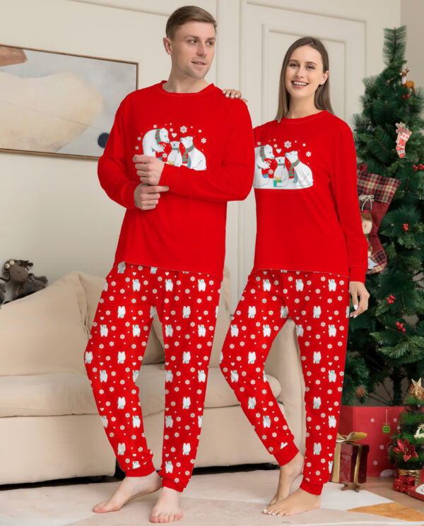 Christmas Family Pajamas Matching Sets Christmas Sleepwear Parent-Child Pjs Outfit For Christmas Holiday Xmas Party - Image 3