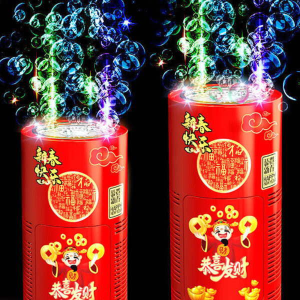 Automatic Fireworks Bubble Machine With Lights Sounds For Kids Outdoor Toys Pro Party Festival Celebrate Bubble Machines - Image 6