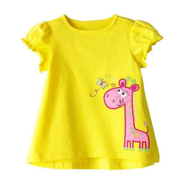 Children's Simple T-shirt Girls Short-sleeved Baby - Image 8