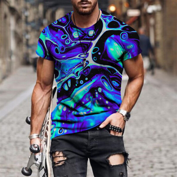 Men 3D Graphic Casual T-shirt - Image 9