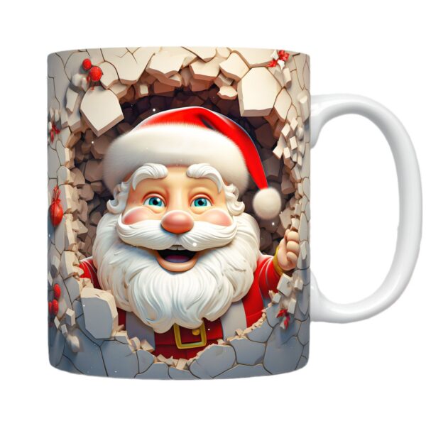 Creative 3D Christmas Ceramic Mug Unique Space Design Snowman Santa Coffee Cup Tea Milk Mug Christmas Gifts For Kids Adults Kitchen Gadgets - Image 3