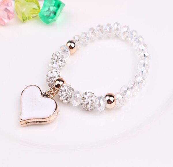 Elastic Crystal  Bracelet & Bangle Heart Bracelets - Image 5