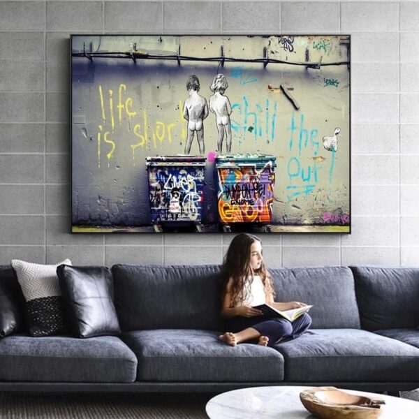 Canvas Painting Graffiti Street Art Wall Poster