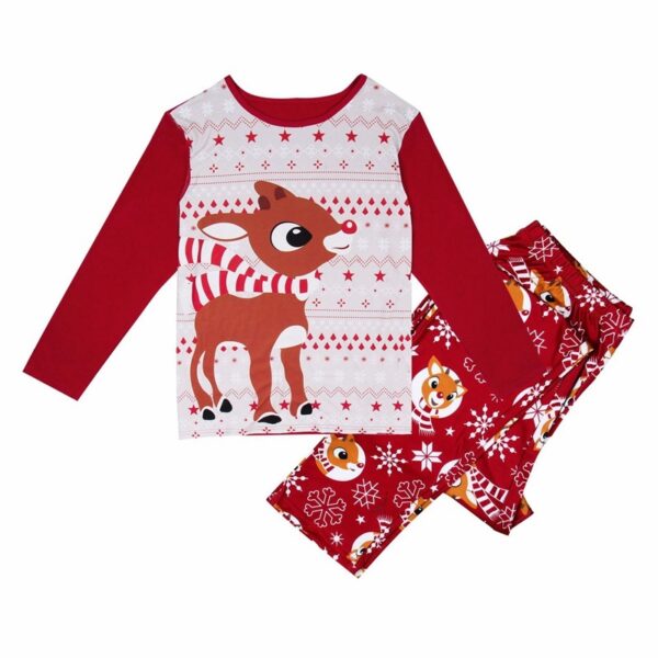 Outfits Christmas Family Matching Pajamas Men Womens Kids Baby Sleepwear Cute Fox Pattern Infant Romper Family Clothes Set - Image 5