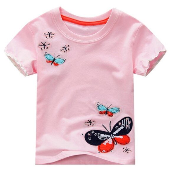 Children's Simple T-shirt Girls Short-sleeved Baby - Image 3