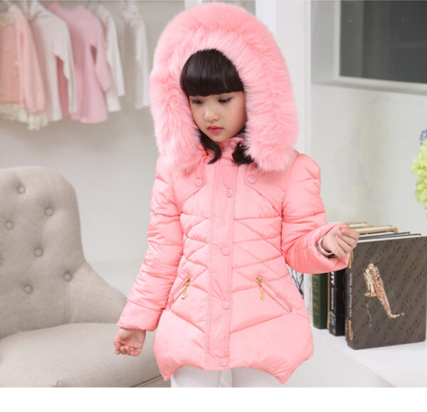 Girls Padded Cotton Clothes Thick Warm Cotton-padded Jacket - Image 9