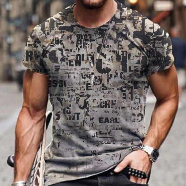 Men 3D Graphic Casual T-shirt - Image 6