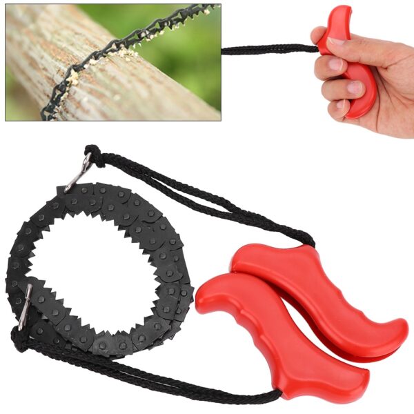 Outdoor Survival Pocket Chain Saw Hand Chainsaw Gear for Camping Hiking Hunting - Image 7