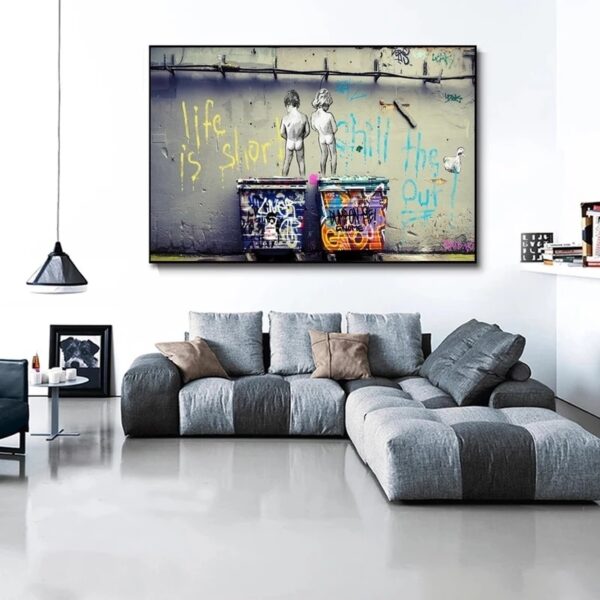 Canvas Painting Graffiti Street Art Wall Poster - Image 5