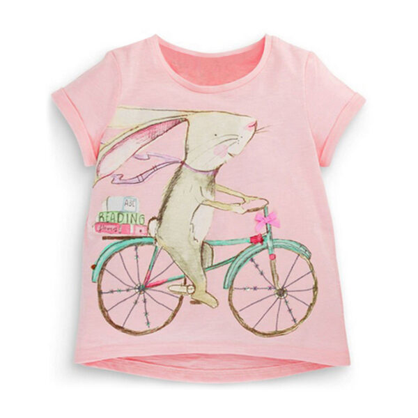 Children's Simple T-shirt Girls Short-sleeved Baby - Image 5