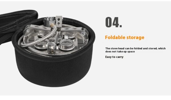 Outdoor Picnic Portable Foldable Camping Stainless Steel Split Stove - Image 2