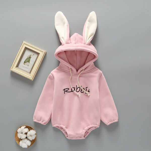 Winter Newborn Clothes Thickened Hooded Jumpsuit - Image 3