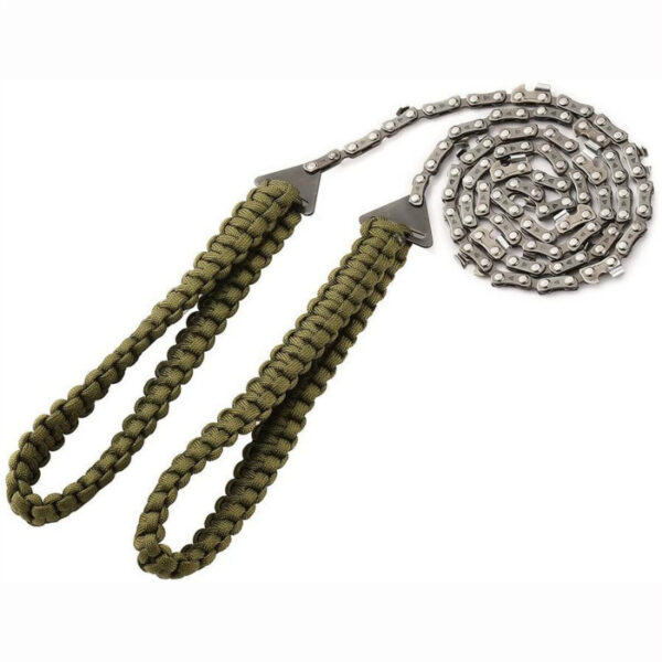 Braided Umbrella Rope Camping Survival Pocket Saw - Image 5