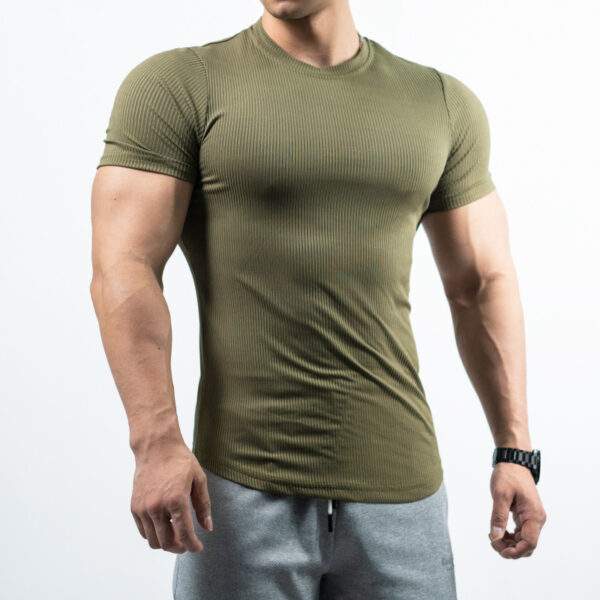 Men's Trendy T-shirt Bottoming Shirt Quick-drying Stretch - Image 5