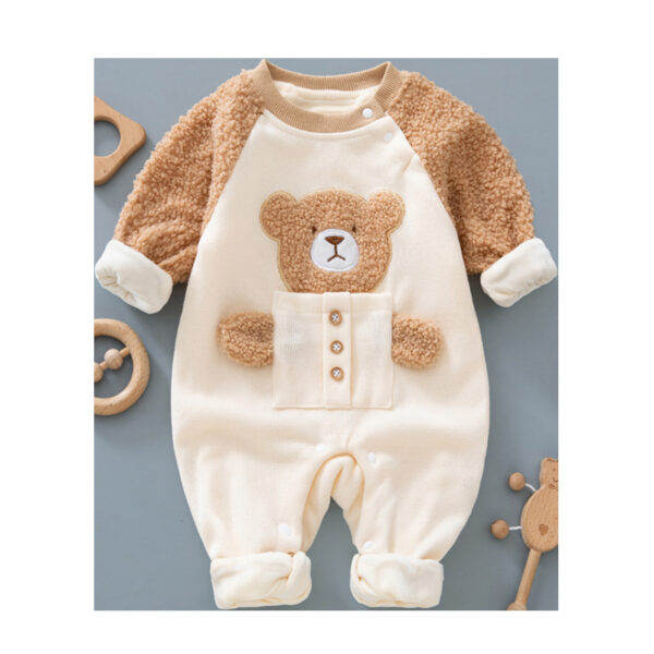 Cozy Fleece Romper for Newborns - Image 5