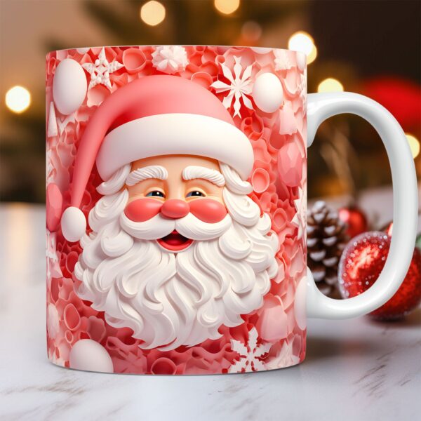 Creative 3D Christmas Ceramic Mug Unique Space Design Snowman Santa Coffee Cup Tea Milk Mug Christmas Gifts For Kids Adults Kitchen Gadgets - Image 6