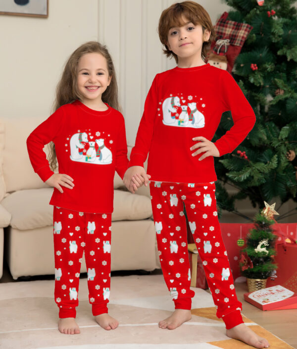 Christmas Family Pajamas Matching Sets Christmas Sleepwear Parent-Child Pjs Outfit For Christmas Holiday Xmas Party - Image 2